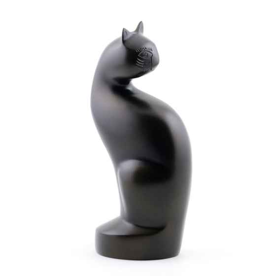 Picture of CREMATION Urn Sitting Bronze Cat (J0317C)