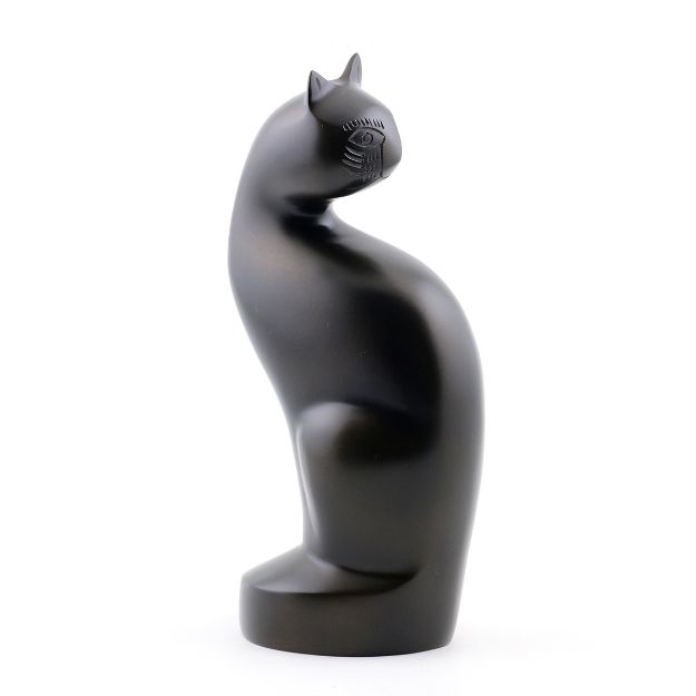 Picture of CREMATION Urn Sitting Bronze Cat (J0317C)