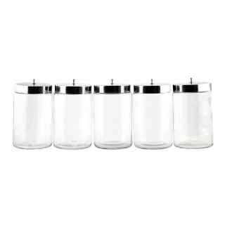 Picture of SUNDRY JAR CLEAR GLASS UnLabeled (J0619X) - 5/set