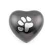 Picture of CREMATION URN Slate/Pewter with Paw Heart (J0316SPH)