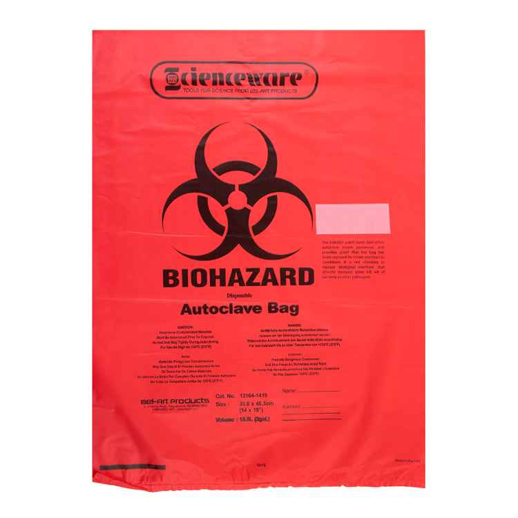 Picture of BIOHAZARDOUS DISPOSABLE BAGS(J1067) 36 x 48cm - 50s
