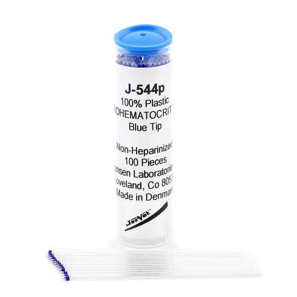 Picture of MICROHEMATOCRIT Plain Blue Tip Tube - Plastic(J0544P) - 100`s