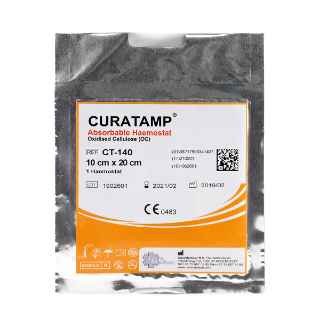 Picture of CURATAMP HEMOSTATIC SILK Absorbable GAUZE -10cm x 20cm