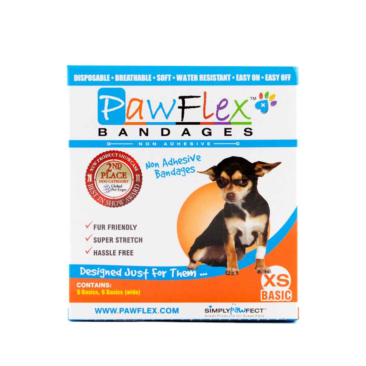 Picture of PAWFLEX BASIC BANDAGE  X Small (J1261C) - 10/box