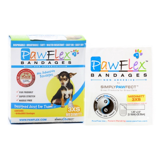 Picture of PAWFLEX MEDIMITT BANDAGE XXX Small (J1263A) - 10/box