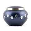 Picture of CREMATION URN Blue/Pewter Paw Print Odyssey (J0316MBL) - Large