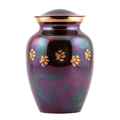 Picture of CREMATION URN Paw Print Raku (J0316CS) - Medium