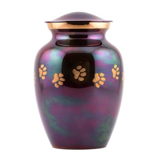 Picture of CREMATION URN Paw Print Raku (J0316CS) - Medium