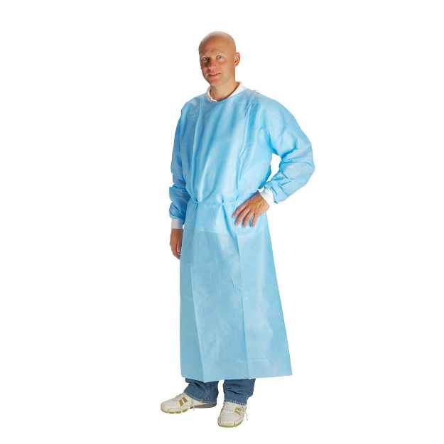 Picture of OB OPERATION COAT with TOWELS Disp Blue Krutex Sterile - Medium