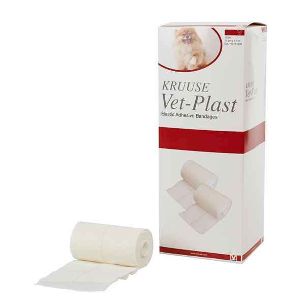 Picture of VET PLAST ELASTIC ADHESIVE BANDAGE Kruuse 10cm x 4.5m - 10/pk