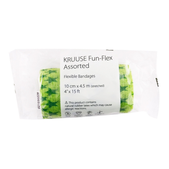 Picture of FUN FLEX COHESIVE WRAP Kruuse Asst patterns 10cm(164006) - 10/pk