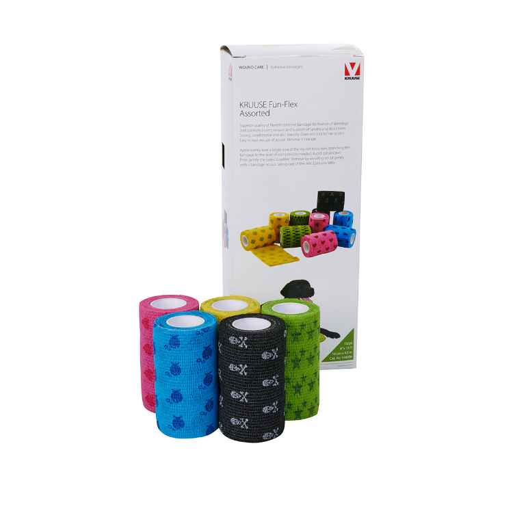 Picture of FUN FLEX COHESIVE WRAP Kruuse Asst patterns 10cm(164006) - 10/pk