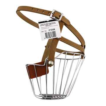 Picture of MUZZLE WIRE BASKET with Leather Strap - Size 8
