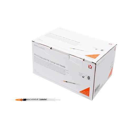 Picture of SYRINGE & NEEDLE TUBERCULIN Kruuse Disp 1cc 25g x 5/8in - 100's