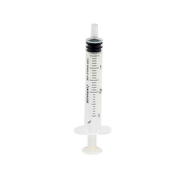 Picture of SYRINGE Kruuse Disposable 2/3cc Luer Slip Tip - 100's