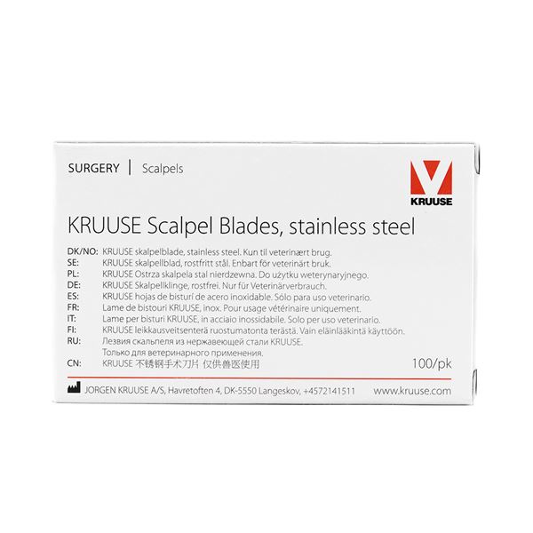 Picture of SCALPEL BLADES SS #20 STERILE Kruuse - 100/box