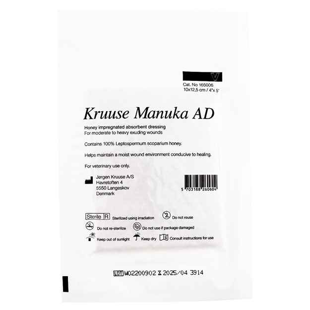 Picture of MANUKA HONEY ND DRESSING Kruuse 3.9in x 4.9in (165001) - 10/pk