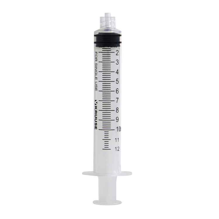 Picture of SYRINGE Kruuse Disp 10/12cc graduation Centric Tip with Luer Lock Adapter - 100s
