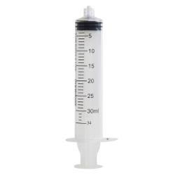 Picture of SYRINGE Kruuse Disp 30/34cc graduation Centric Tip with Luer Lock Adapter - 50's