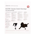 Picture of TUBULAR STRETCH BANDAGE BUSTER White (160482) - 1.5in x 21.3ft