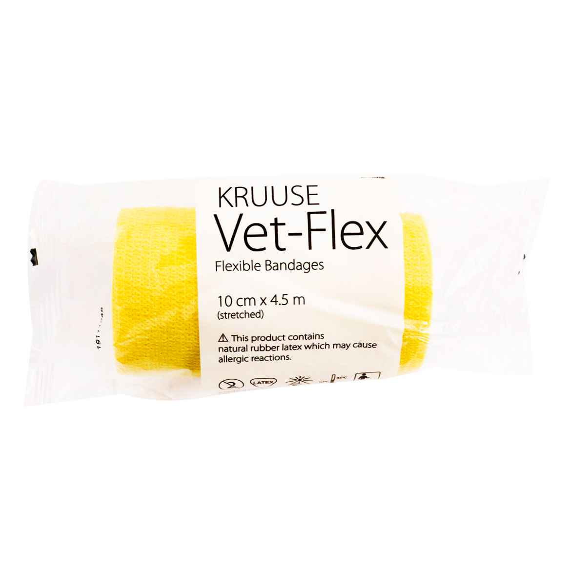 Picture of VET FLEX WRAP KRUUSE Yellow 10cm x 4.5m(160737) - 10/box