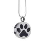 Picture of CREMATION JEWELRY Stainless Steel Paw Print Pendant