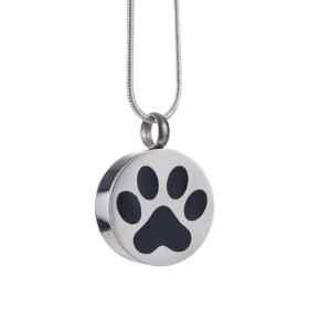 Show details for CREMATION JEWELRY Stainless Steel Paw Print Pendant Picture of CREMATION JEWELRY Stainless Steel Paw Print Pendant