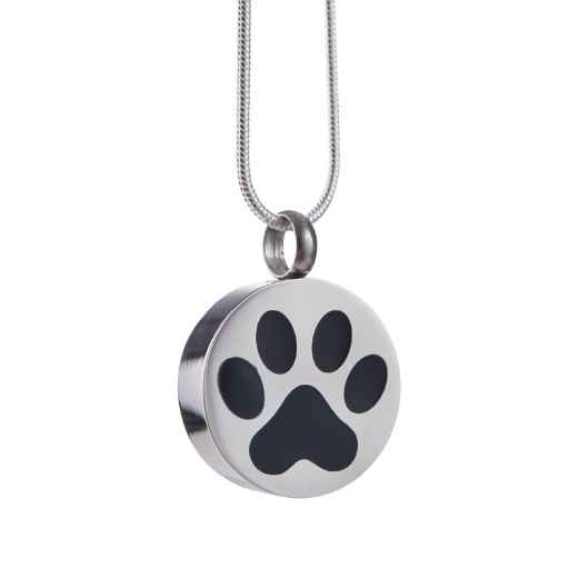 Picture of CREMATION JEWELRY Stainless Steel Paw Print Pendant