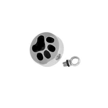 Picture of CREMATION JEWELRY Stainless Steel Paw Print Pendant