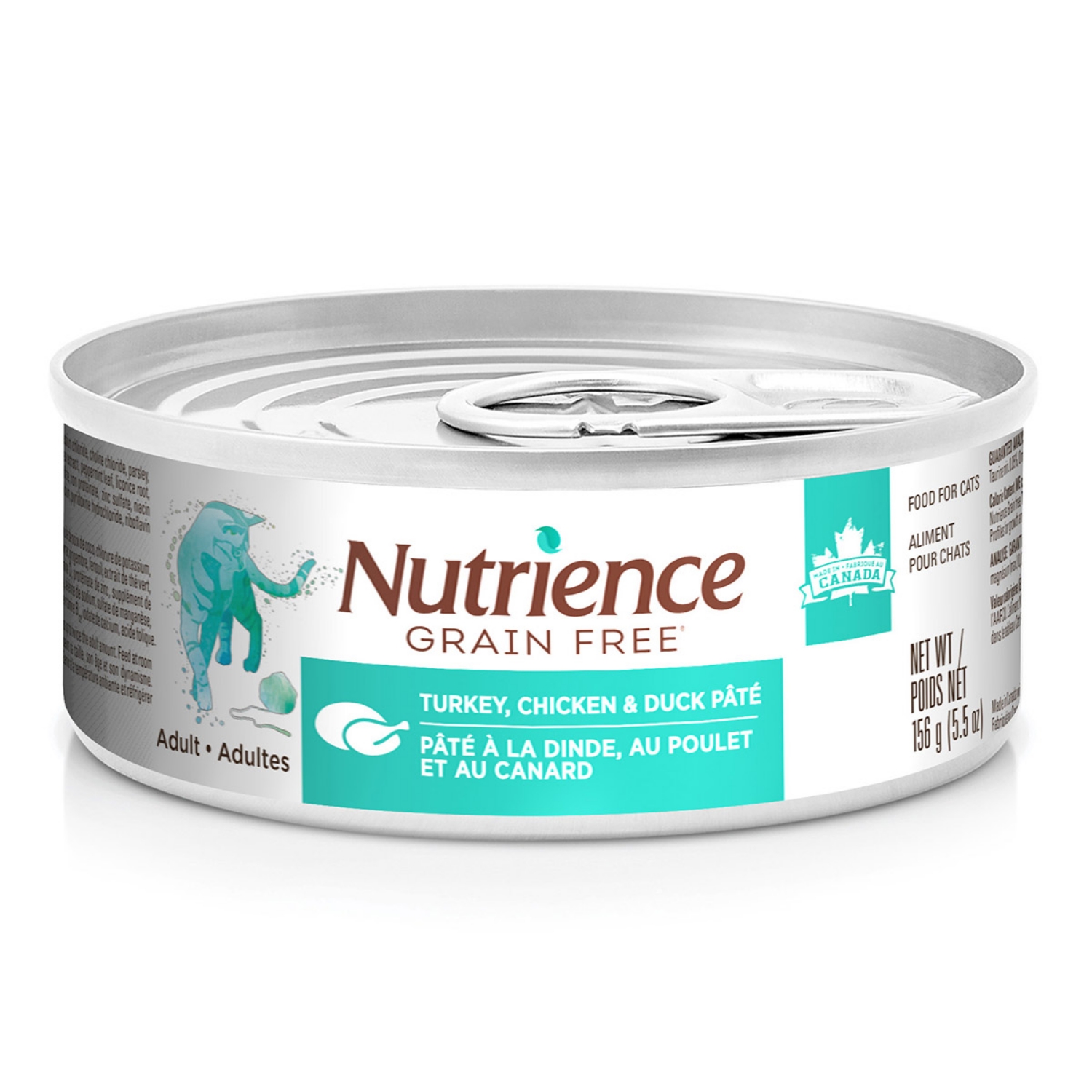 Picture of FELINE NUTRIENCE GF Turkey,Chicken and Duck Pate - 24 x 156g cans(so)