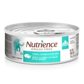 Show details for FELINE NUTRIENCE GF Turkey,Chicken and Duck Pate - 24 x 156g cans Picture of FELINE NUTRIENCE GF Turkey,Chicken and Duck Pate - 24 x 156g cans