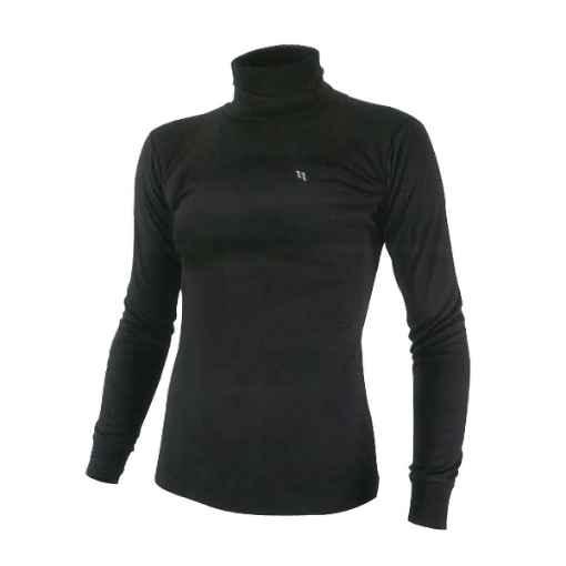 Picture of BACK ON TRACK HUMAN POLO NECK SWEATER WOMEN BLACK- Large