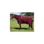 Picture of BACK ON TRACK EQUINE MESH RUG DELUXE with HOOD WINE RED - 81in