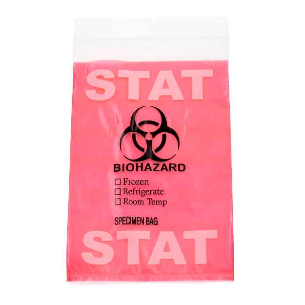 Picture of BIOHAZARD SPECIMEN STAT TRANSPORT BAG 6in x 9in(J1492A)- 100/pkg