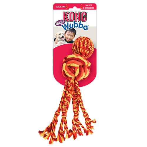 Picture of TOY DOG KONG WUBBA WEAVES with ROPE Assorted Colors - Large