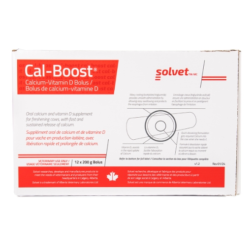 Picture of SOLVET CAL-BOOST CALCIUM BOLUS - 12 x 200gm boluses/box (su4)