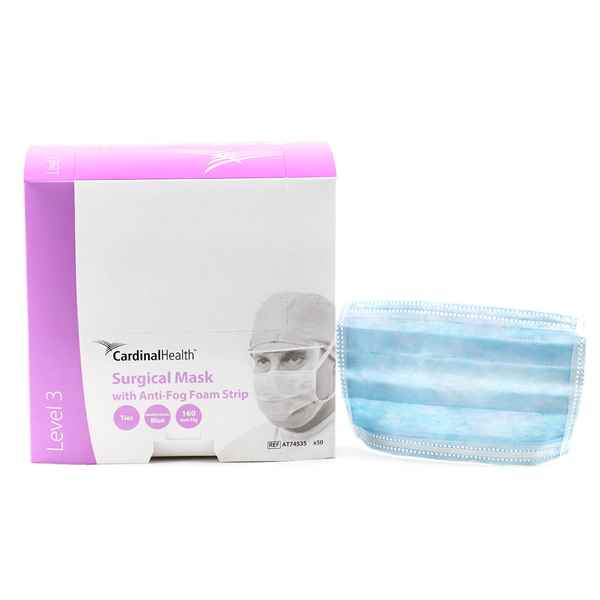 Picture of MASK SURGICAL ANTIFOG w/TIE (AT74535) - 50's