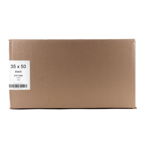 Picture of GARBAGE BAGS XSTRONG 3MIL 35in x 50in BLACK - 100s