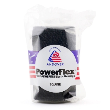 Show details for POWERFLEX EQUINE BANDAGE Black - 4in x 5yds Picture of POWERFLEX EQUINE BANDAGE Black - 4in x 5yds