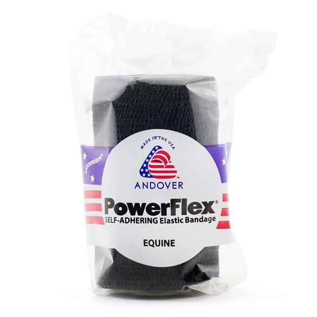 Picture of POWERFLEX EQUINE BANDAGE Black - 4in x 5yds