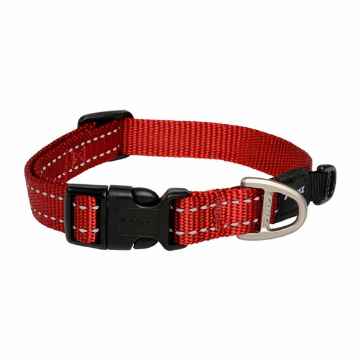 Show details for COLLAR CANINE ROGZ UTILITY FIREFLY Red - 3/8in x 6-8.5in Picture of COLLAR CANINE ROGZ UTILITY FIREFLY Red - 3/8in x 6-8.5in