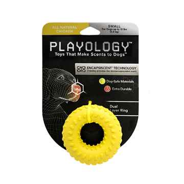 Picture of TOY DOG PLAYOLOGY Dual Layer Ring Chicken Flavor - Small