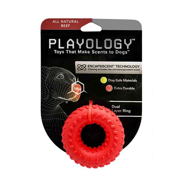 Picture of TOY DOG PLAYOLOGY Dual Layer Ring Beef Flavor - Medium