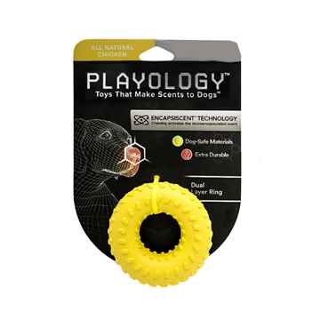 Picture of TOY DOG PLAYOLOGY Dual Layer Ring  Chicken Flavor - Large