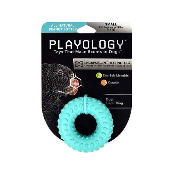 Picture of TOY DOG PLAYOLOGY Dual Layer Ring Peanut Butter Flavor - Small