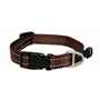 Picture of COLLAR CANINE ROGZ UTILITY FIREFLY Chocolate - 3/8in x 6-8.5in