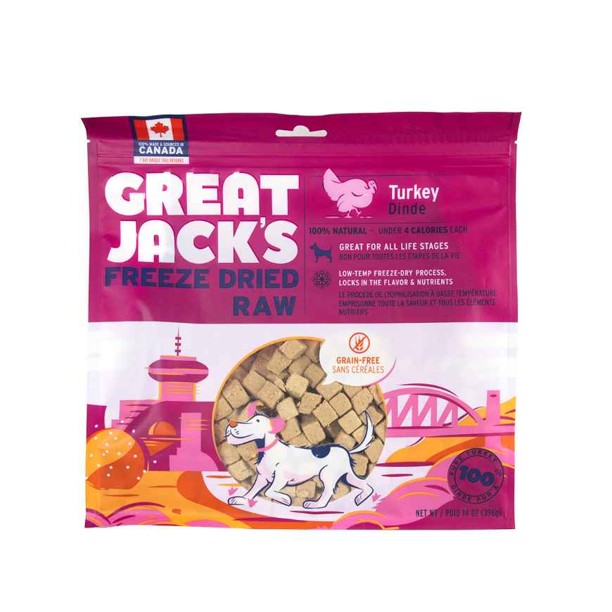 Picture of TREAT GREAT JACKS FREEZE DRIED RAW Turkey - 396g / 14oz