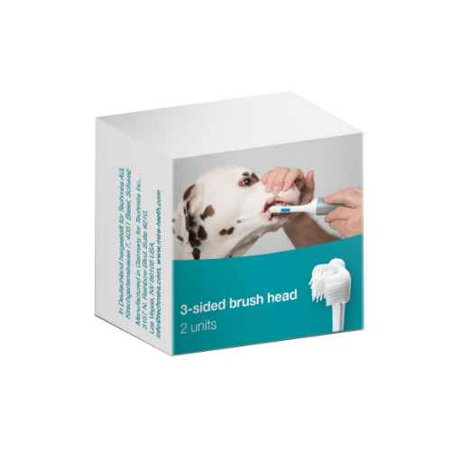 Picture of MIRA PET ULTRASOUND TOOTH BRUSH 3 sided Brush Head- 2/pk