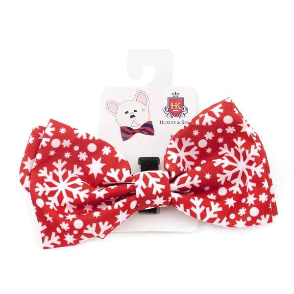 Picture of XMAS CANINE BOW TIE Snowflake - X Large