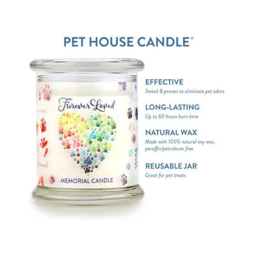 Picture of CANDLE PET HOUSE  One Fur All Furever Loved Memorial  - 8.5oz